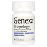 Genexa, Sleepology, органическое средство для сна, ваниль и лаванда, 60 жевательных таблеток