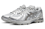 Asics Gel-Flux 4 mesh stitching fabric, synthetic leather, shock absorption, non-slip, wear-resistant, low-cut casual running shoes, men's light gray