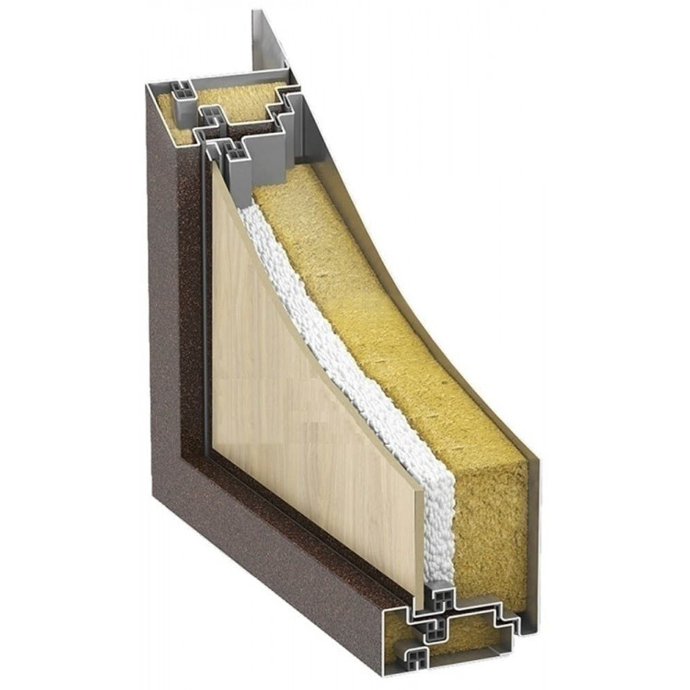 Дверь с терморазрывом входная Лабиринт Термо Магнит 22 Графит софт