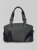 Сумка текстильная GS604 на молнии с металлическим значком однотонная и ремешком в комплекте