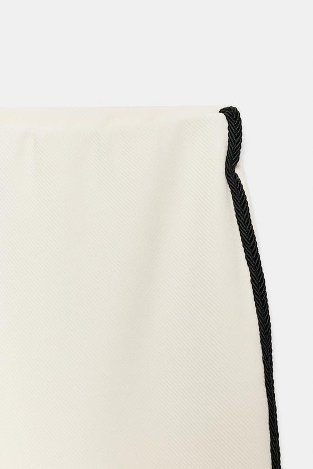 ZARA ШИРОКИЕ БРЮКИ С КАНТОМ, ЦВЕТ СЛОНОВОЙ КОСТИ