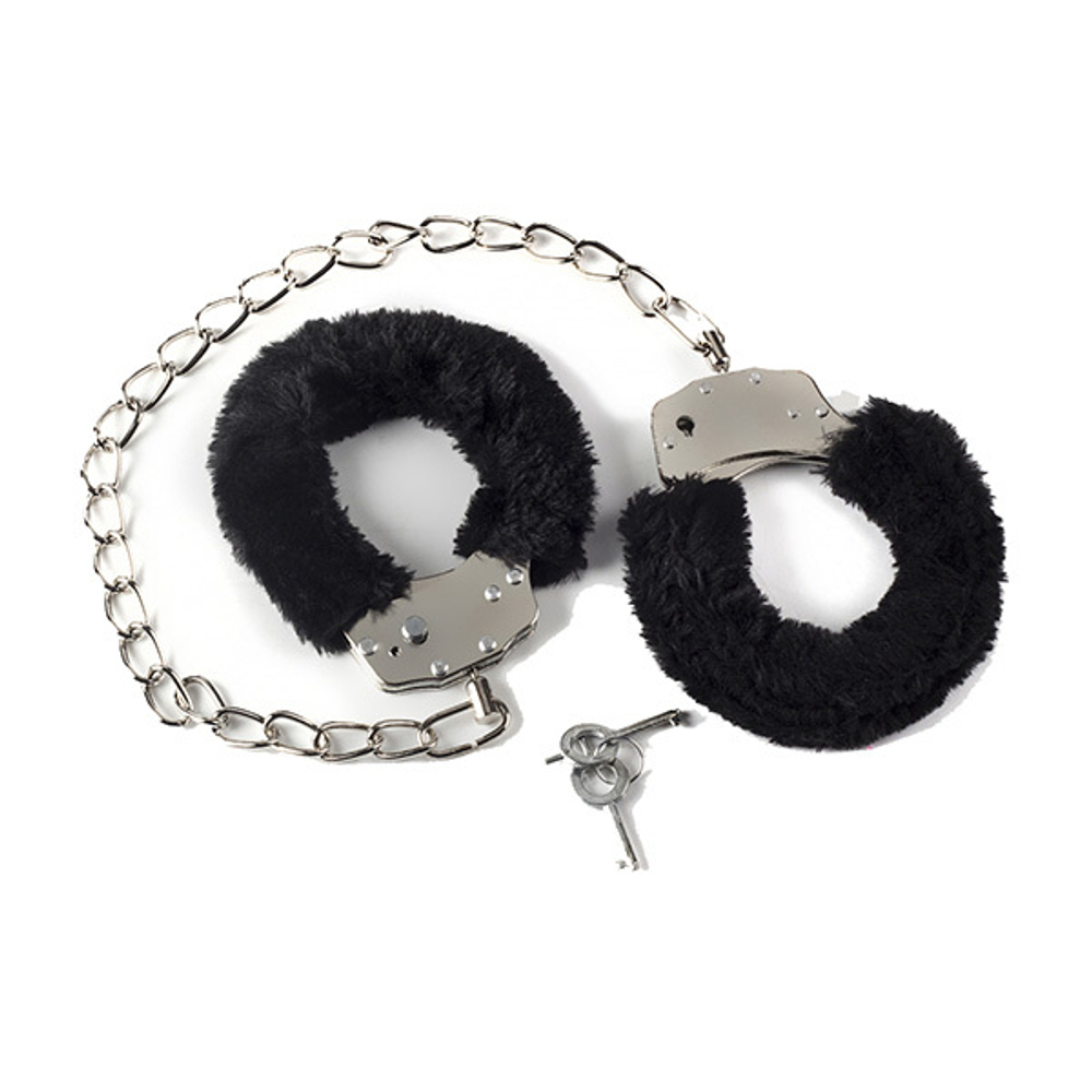 Чёрные меховые оковы на ноги Lola Games Bondage 1020-01lola