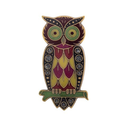 Брошь Clara Bijoux Сова F25013-43 M