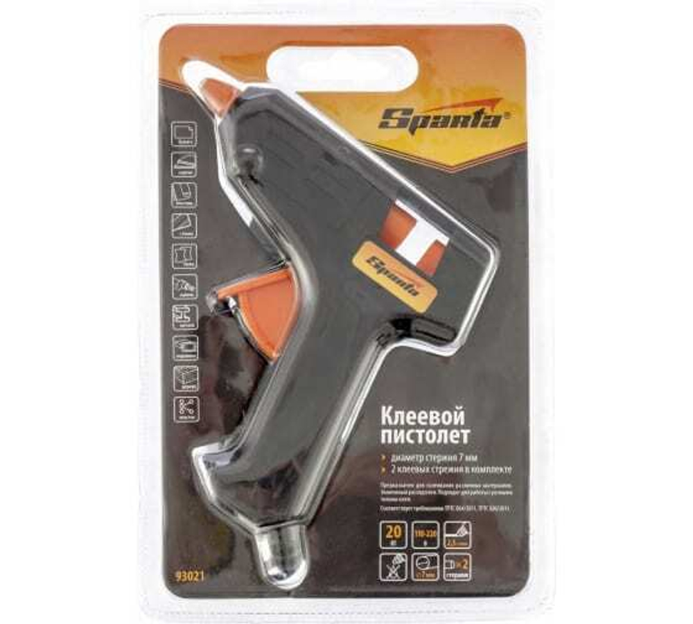 ПИСТОЛЕТ Д/ГЕРМЕТИКА SPARTA 7ММ 20ВТ 93021
