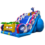 Коммерческий надувной батут-горка "Дракон" 15*7*9 м