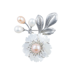 Брошь Shadore Ветвь Natural pearl+Natural shell XR12111A5 S