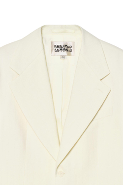 ZARA X BENITO ANTONIO БЛЕЙЗЕР ИЗ СМЕСОВОГО ЛЬНА, ЭКРЮ
