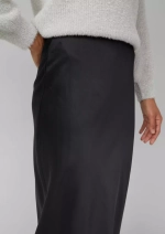 Атласная юбка-миди из вискозы с эластичным поясом Black Label