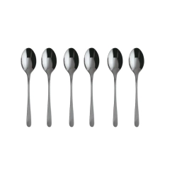 Sambonet Набор из 6 ложек для эспрессо Taste PVD Black