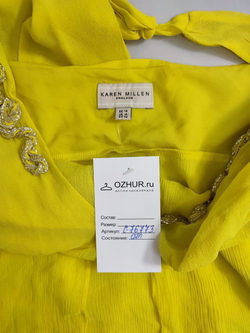 Топ Karen Millen шелковый яркий 42 размер