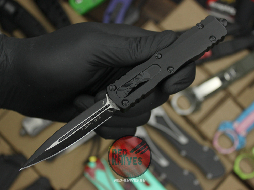 Нож Microtech DIRAC® D/E BLACK TACTICAL STD (225-1T)