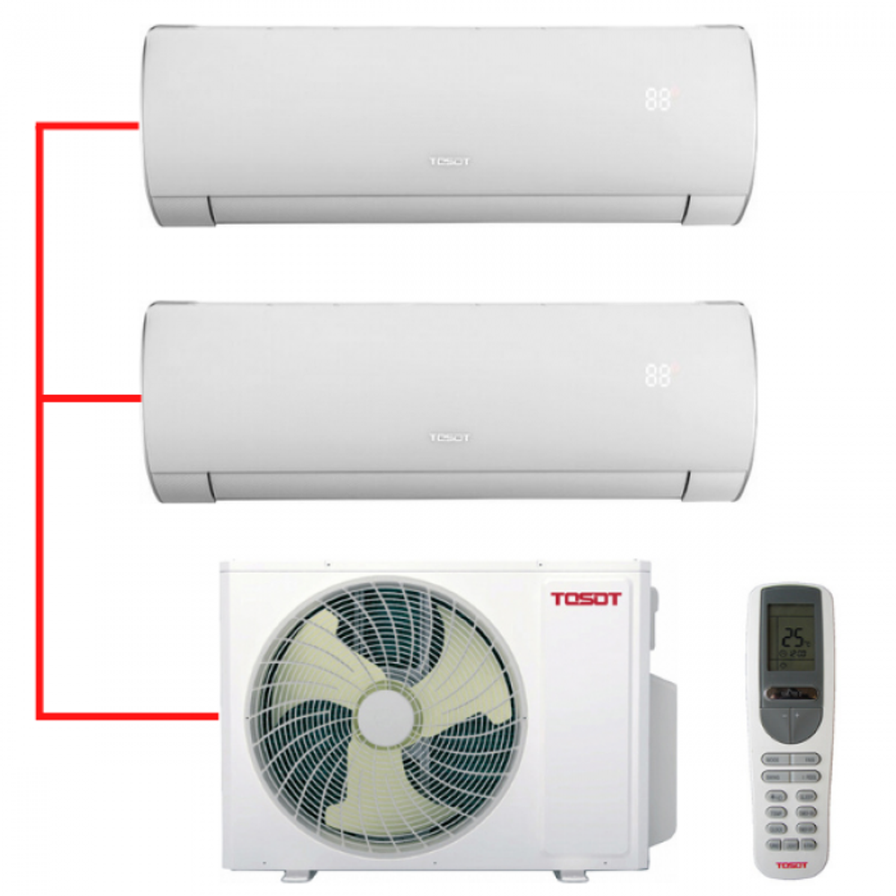 Мульти сплит-система TOSOT на 2 комнаты (25+25 кв.м.) серия LYRA INVERTER