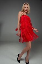 Платье мод. 1048, красный