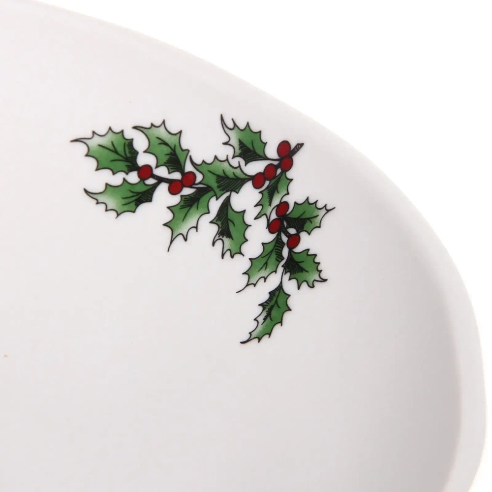 Тарелка керамическая «Ёлочка» 20,5*4,5см глубокая