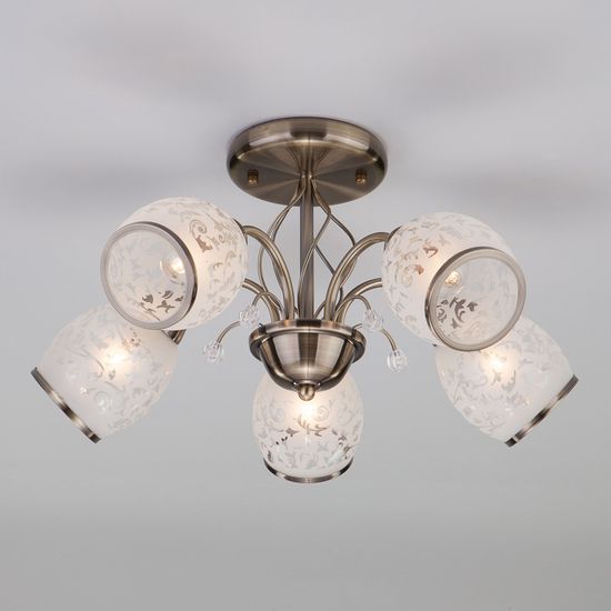 30026/5 / потолочный светильник /   античная бронза