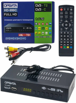 Цифровая ТВ приставка DVB-T2/C Wi-Fi HDОрбитаDVB HD-999C