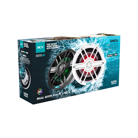 Коакс. акустика ACV SMC6GL RGB черная