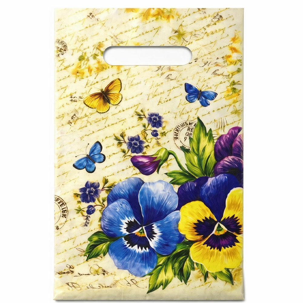 Пакет 20*30см 30мкм с вырубной неусиленной ручкой "Глори" (100шт)