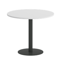 Home Office Стол круглый VR.SP-5-90.1 Белый Бриллиант/Металл Антрацит 900*900*753