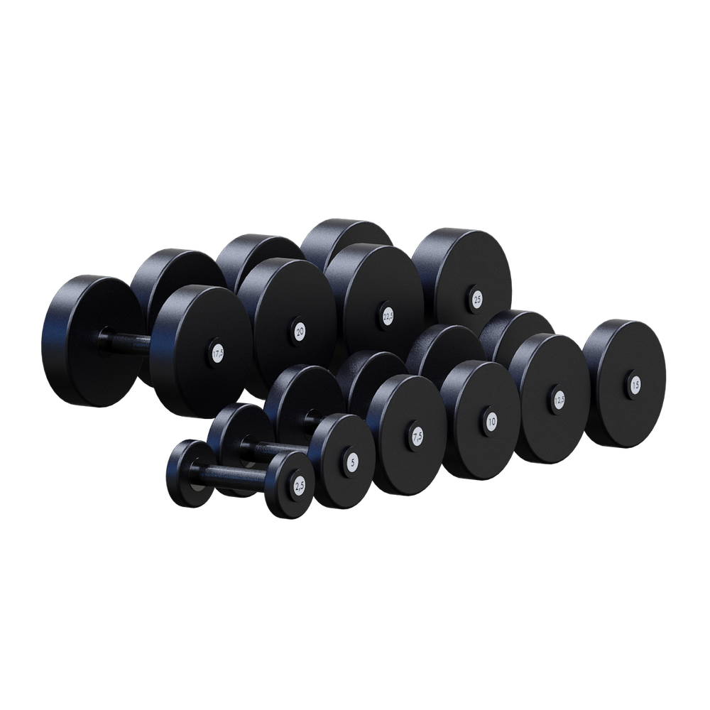 Гантельный ряд 2,5-25кг, 10 пар (шаг 2,5кг)