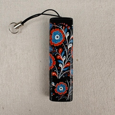 Флешка USB в футляре с ручной росписью "Цветы России"
