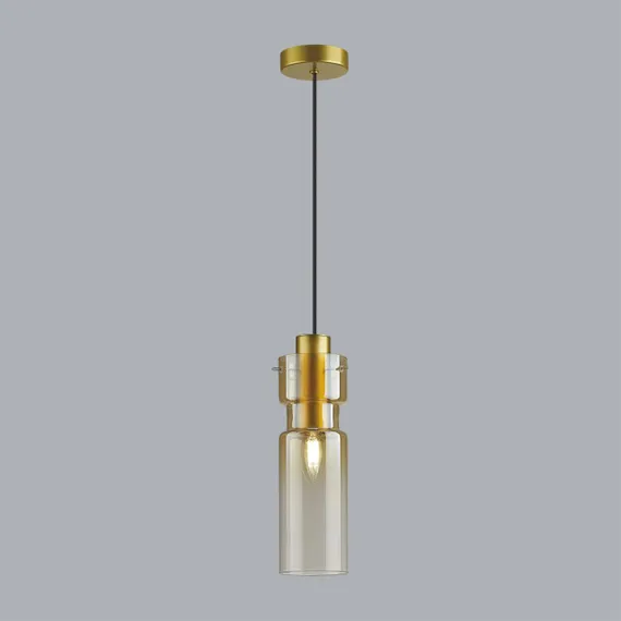 5057/1A PENDANT ODL24 385 золотой/янтарный/металл/стекло Подвес E27 1*40W SCROW