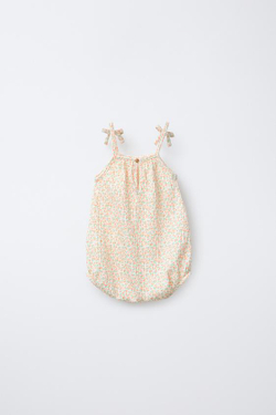 ZARA БОДИ ТЕКСТУРА ЦВЕТЫ, СВЕТЛЫЙ ЭКРЮ