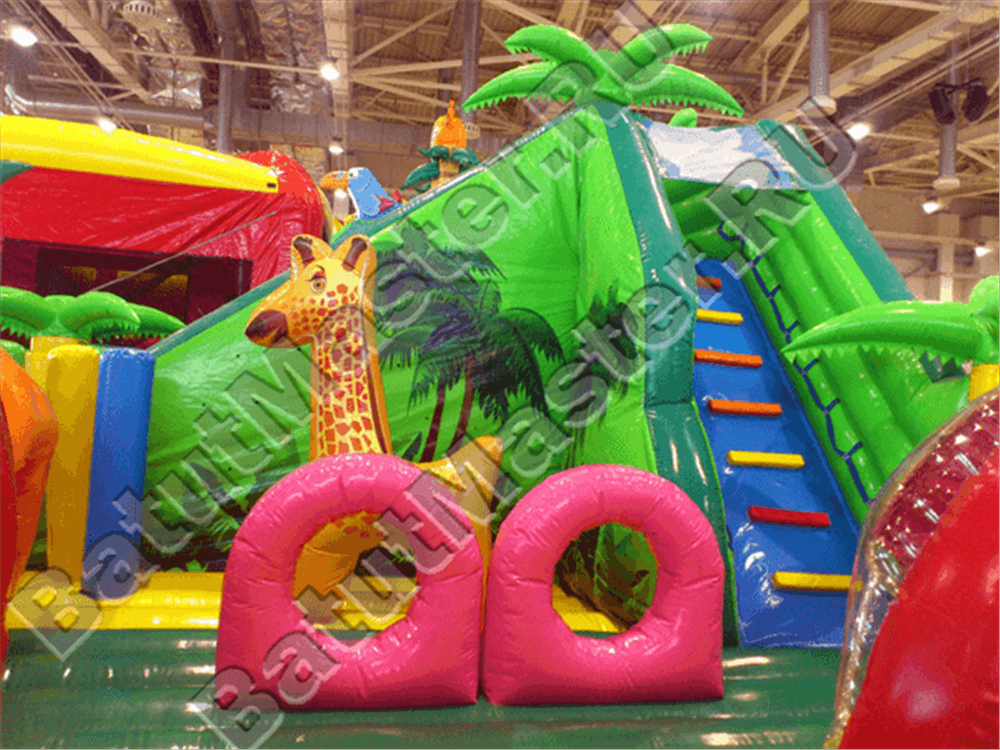 Надувной коммерческий батут "Джунгли"