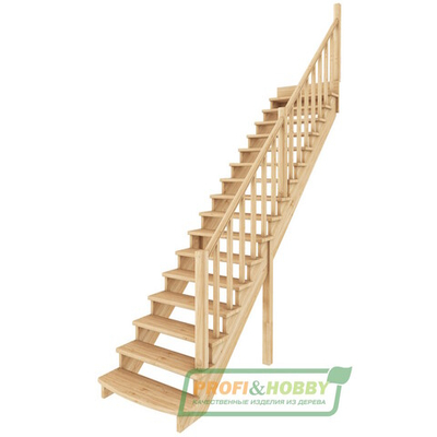 Лестница на второй этаж К-020у под покраску