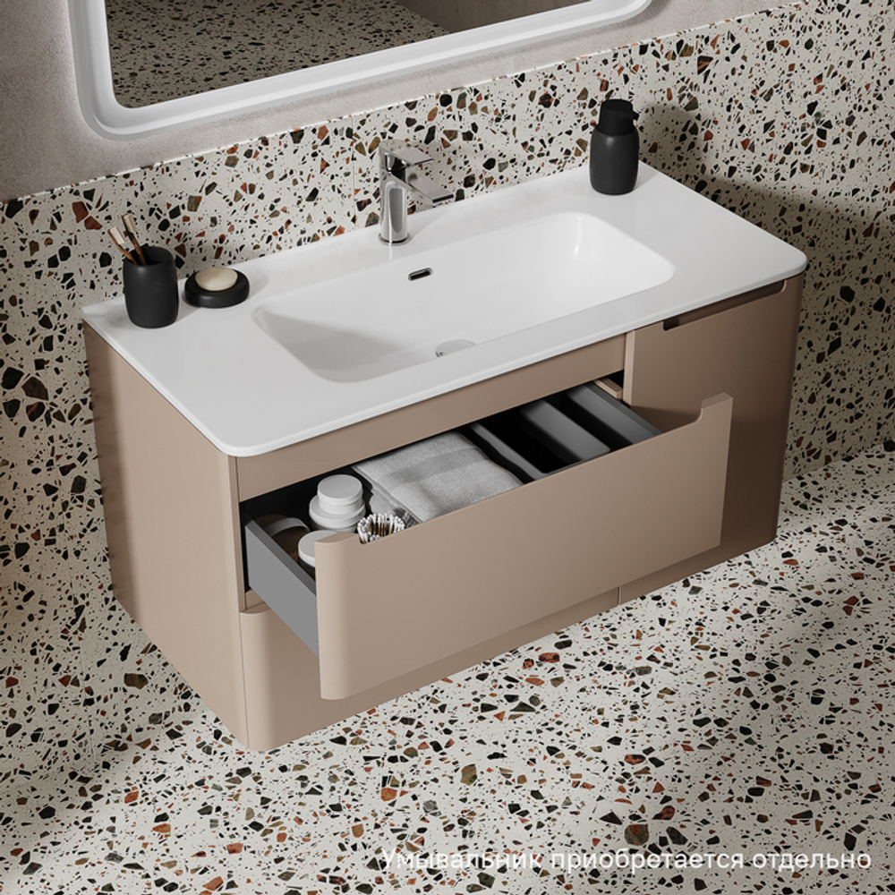 Тумба подвесная IDDIS Edifice, 100 см, капучино, EDI10C0i95