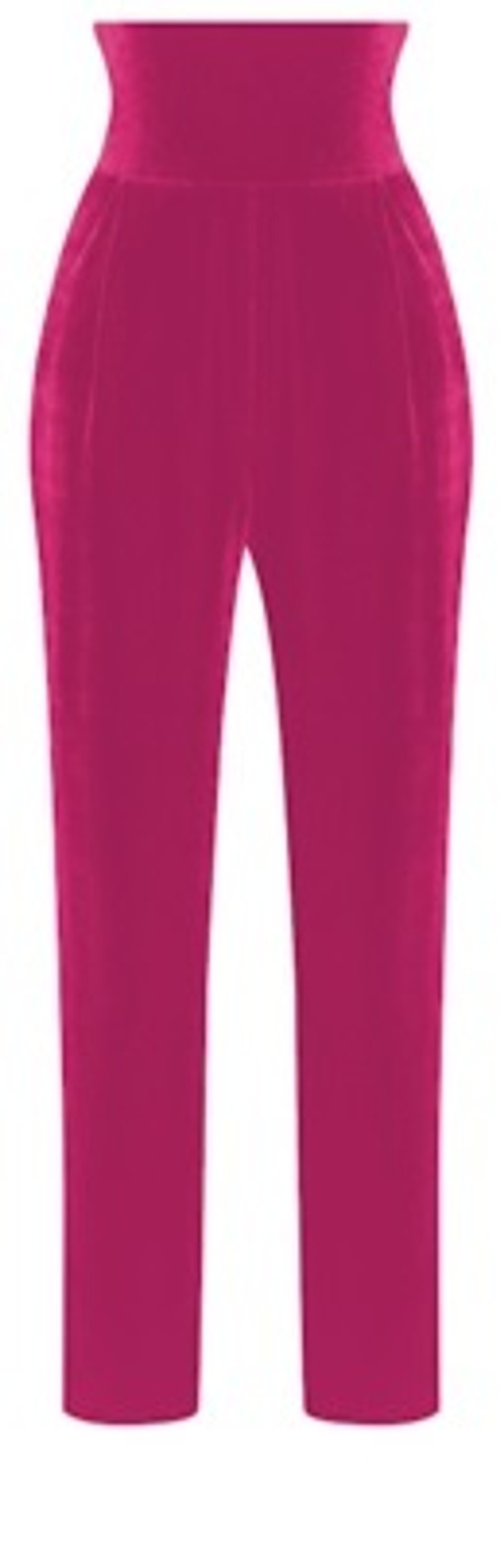 Брюки Бархатные с Широким Поясом