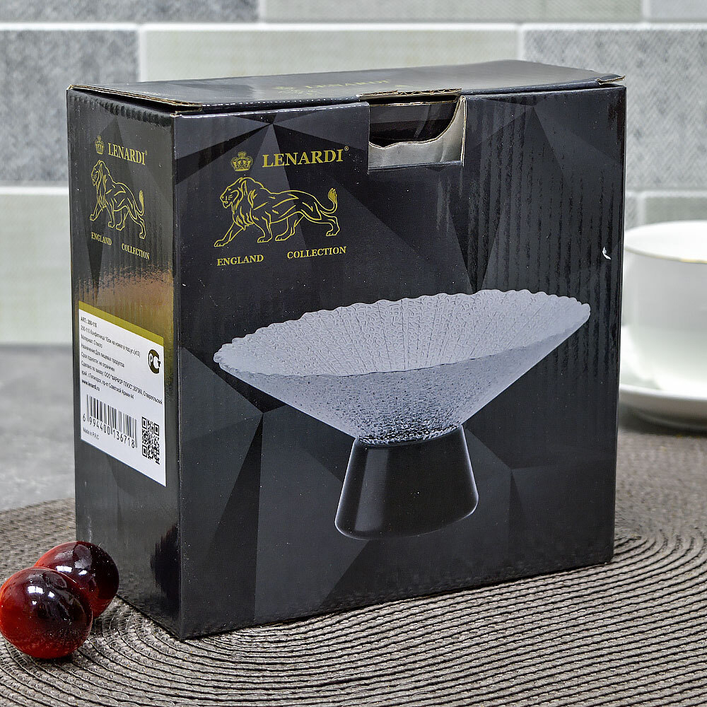 Конфетница 15см на ножке, 200-110