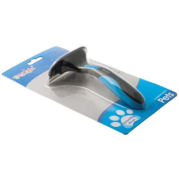 Дешеддер DeLIGHT большой с изгибом для средних и крупных пород, 44 крупных зуба