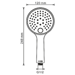 Душевая система WasserKraft A7651.303.234.208.280.197.207 золото глянцевое