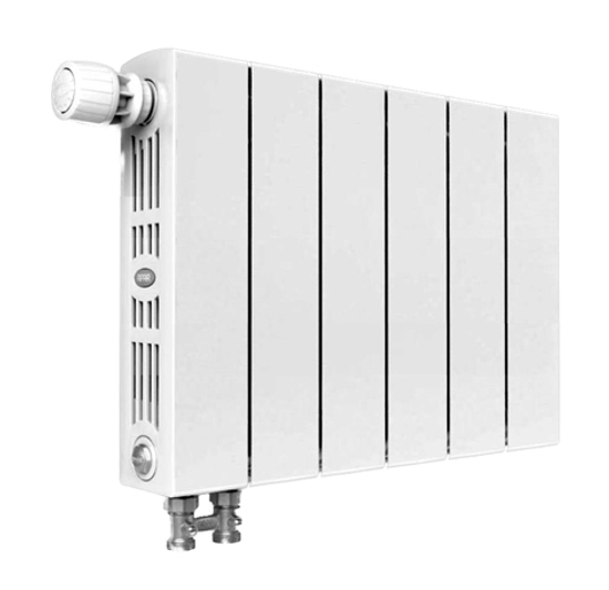 Радиатор Rifar SUPReMO Ventil 350 - 8 секций подключение нижнее (левое)