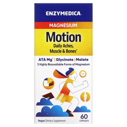 Enzymedica Magnesium Motion 60-120 капсул, Магний Малат и Глицинат