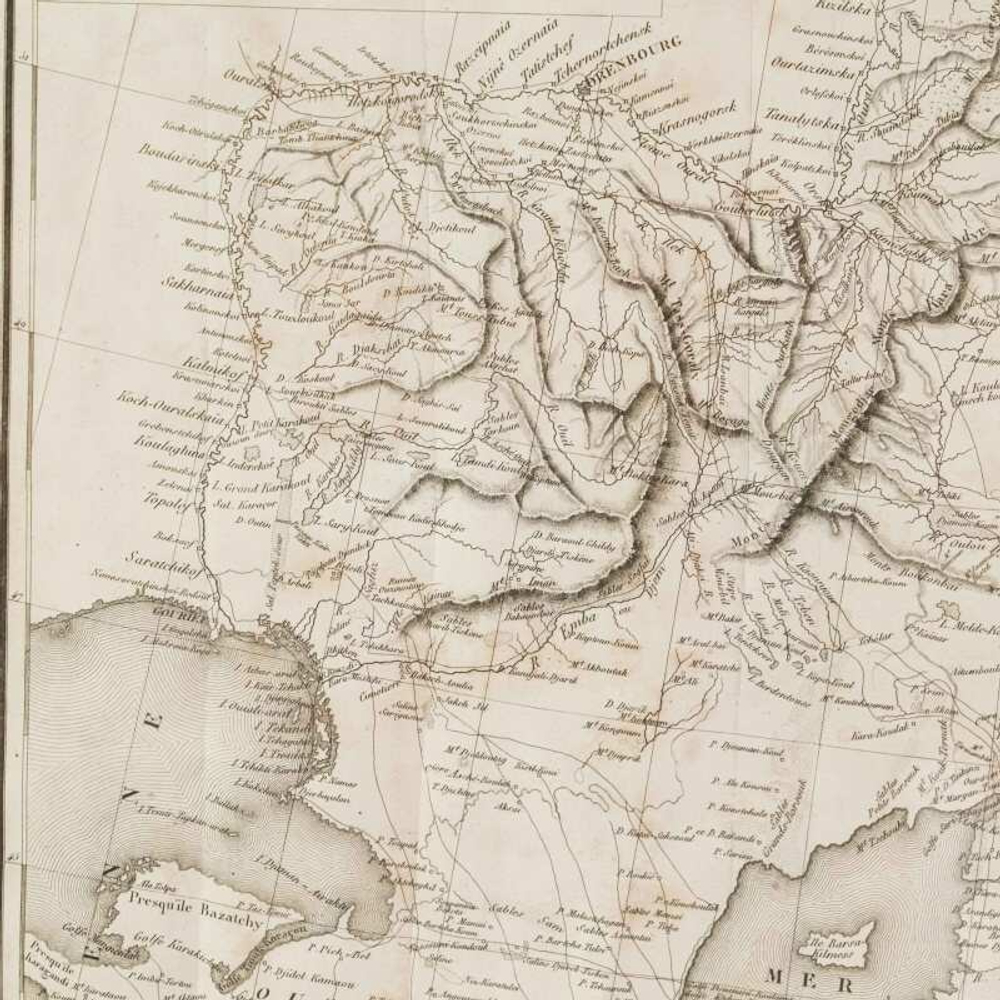 Карта территорий, населенной киргизами-казахами