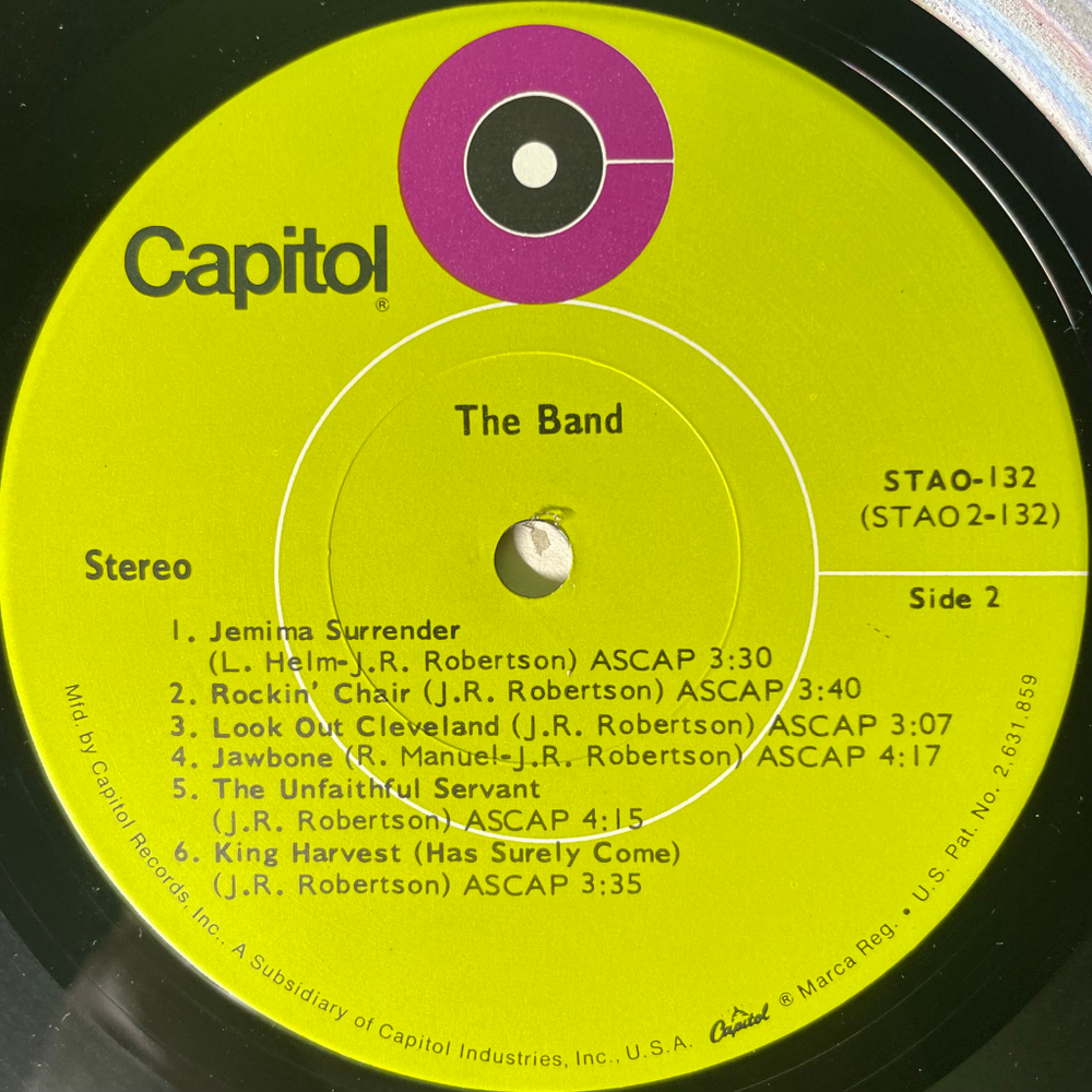 The Band ‎– The Band (США 1969г.)