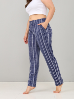 Брюки Б-18/джинсрогожка-оргамент