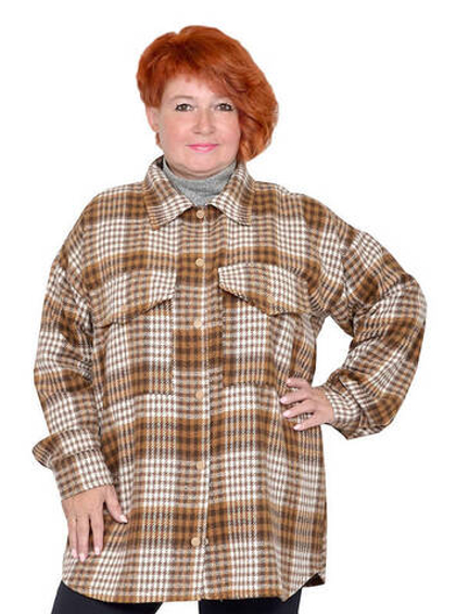 Рубашка-куртка из фланели Шеридан