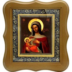 Блаженное Чрево. Барловская икона Божьей Матери на холсте.