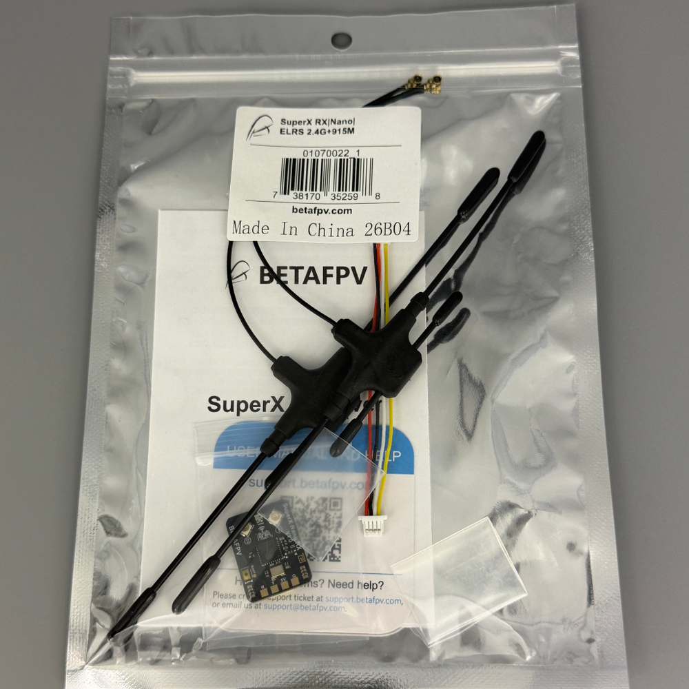 Приемник Betafpv SuperX RX Nano| ELRS 2.4G+915M