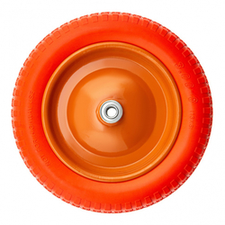 Колесо полиуретановое 3.00-8, длина оси 90 мм, подшипник 16 мм Palisad