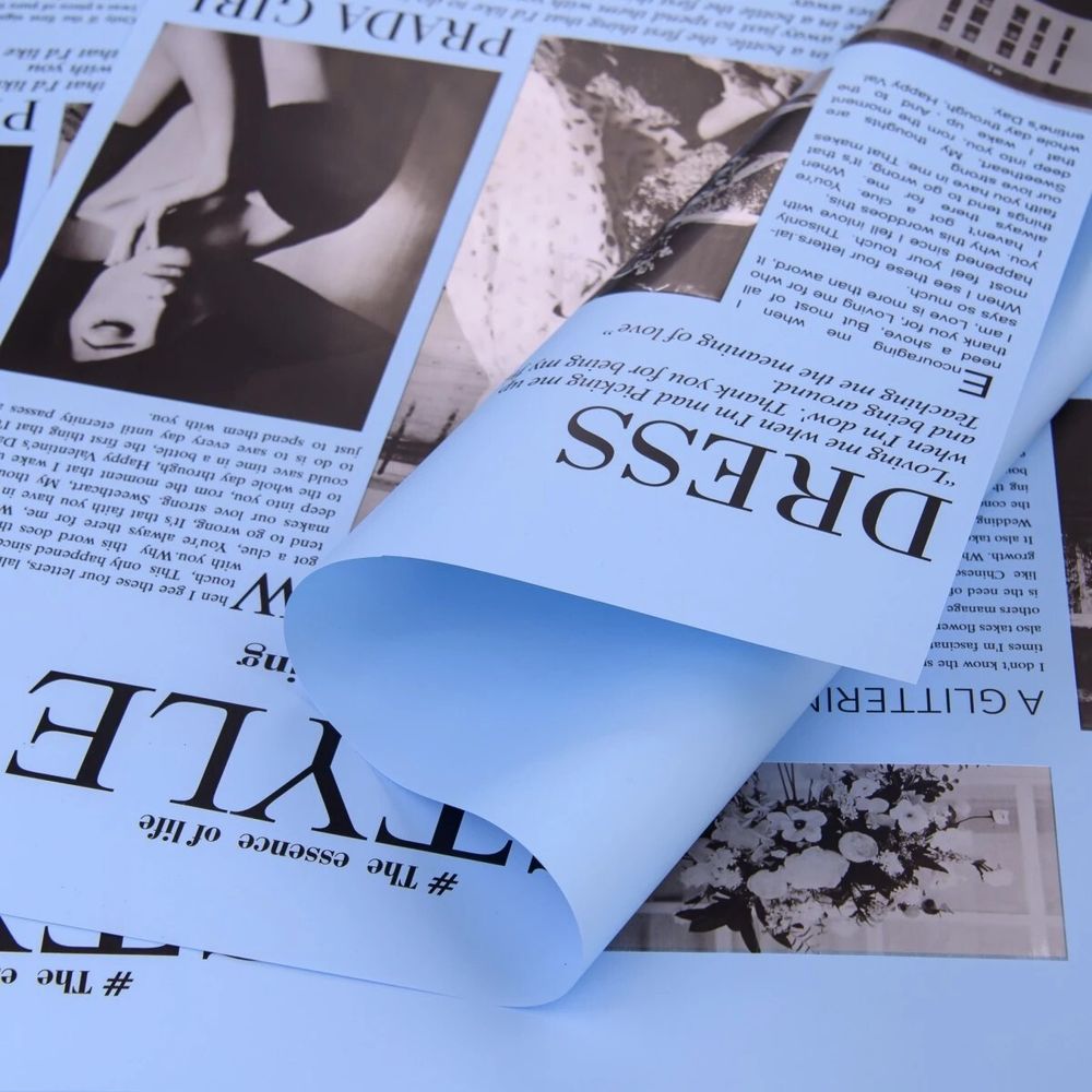 05 ЛИСТ STYLE 57*57см/10шт СИНИЙ