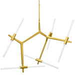 742103 Люстра STRUTTURA 10х6W (led) G9 ЗОЛОТО МАТОВЫЙ