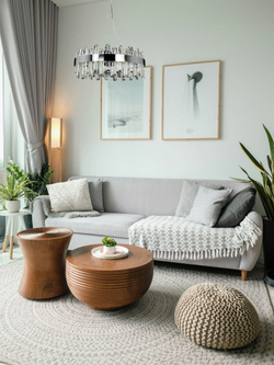 Люстра подвесная светодиодная 99317-600 L, 96 Вт, до 20 кв м, хром