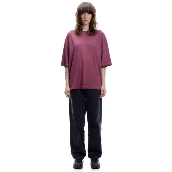 Футболка Omen Burgundy Garment Dyed бордовая - фото 5