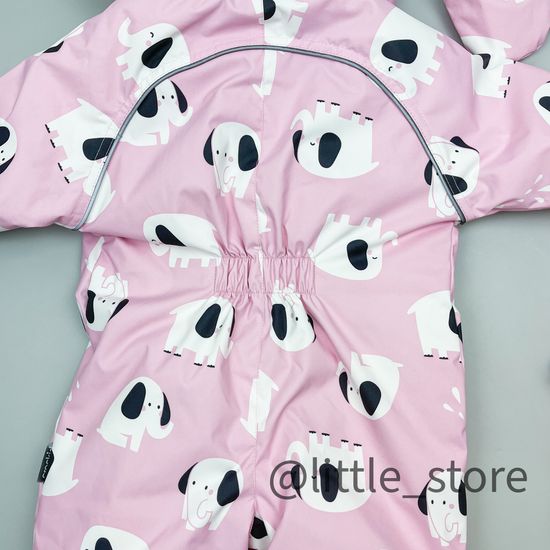 Комбинезон демисезонный "Слоники" Нежно-розовый