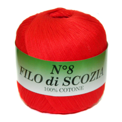 Пряжа Filo Di Scozia №8 50г, 340м, 100%мерсеризованный хлопок (цена за 1 шт)