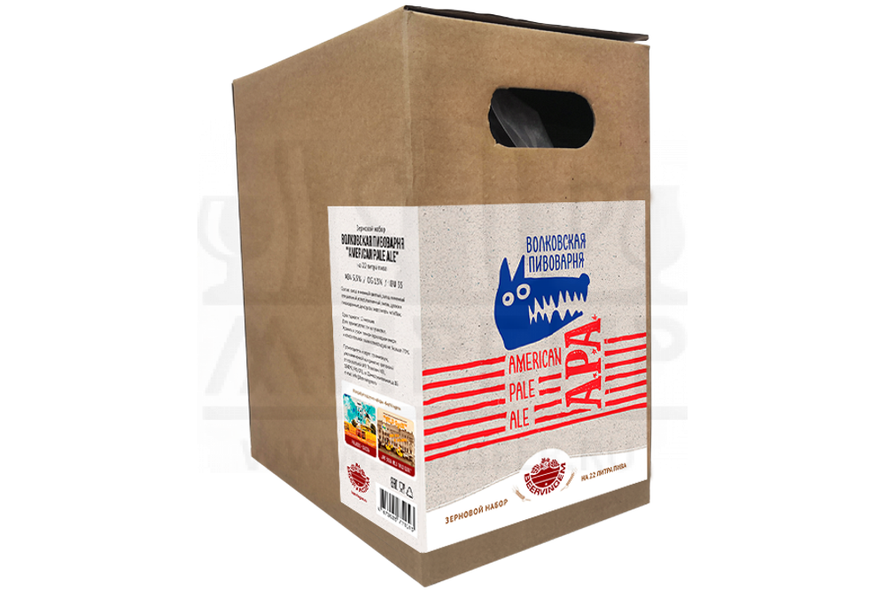 Зерновой набор Beervingem "Волковская Пивоварня American Pale Ale" на 22 л пива